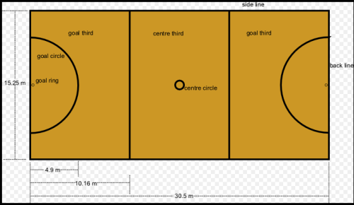 Разметка игрового поля НЕТБОЛ