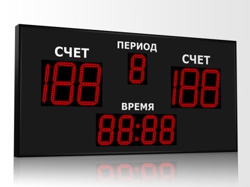 Универсальное табло 1300x650 мм (4 индикатора)