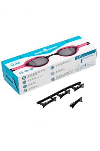 Очки для плавания MADWAVE ALIEN (розовый)#4