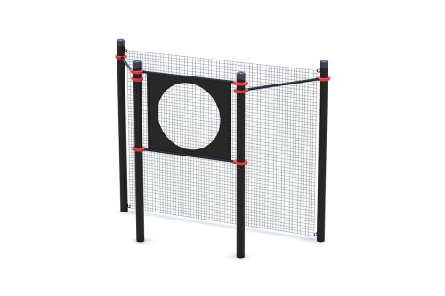 Мишень на стойках круглая для выполнения испытания «Метание теннисного мяча в цель дистанция 6 м»