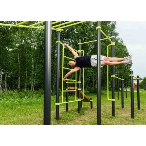 Воркаут (рукоход, швед. стенка, 2 переклад., переклад. верт., накл. скамья, брусья) ZAVODSPORTA W237#7