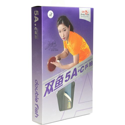 Ракетка для настольного тенниса DOUBLE FISH 5A+C (коническая ручка) ITTF Approved#6 Ракетка для настольного тенниса DOUBLE FISH 5A+C (коническая ручка) ITTF Approved#6