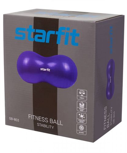 Фитбол "Арахис" STARFIT GB-803 50x100 см (фиолетовый)#2