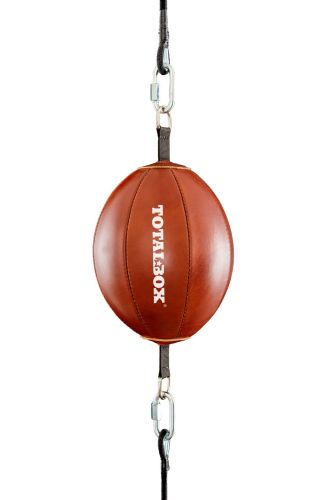 Груша боксерская TOTALBOX ГБКПР пневматическая на растяжках d=25 см (нат.кожа)