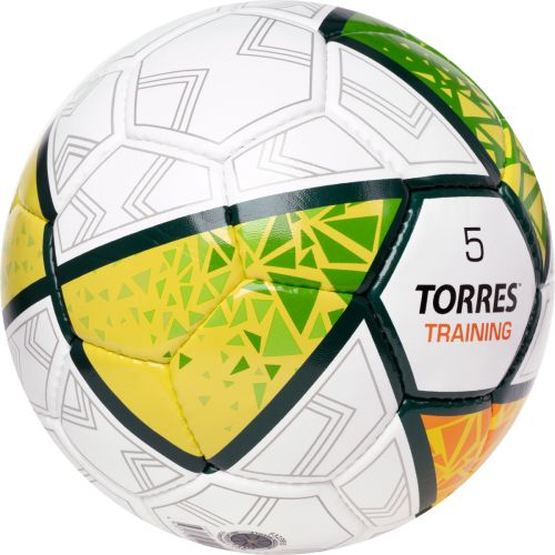 Мяч футбольный TORRES Training №5 (ПУ) бело-зел-жёлт#2