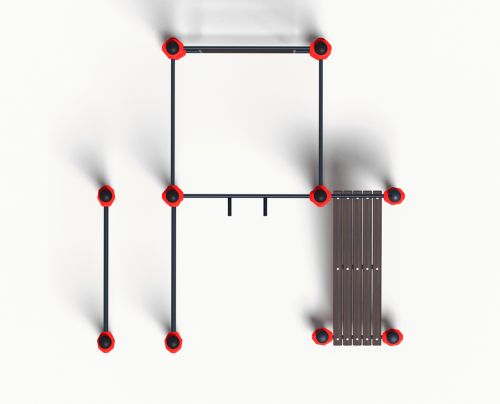 Уличный спортивный комплекс Воркаут ТС-44#7