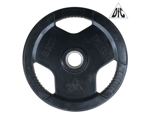 Диск обрезиненный DFC 15 кг, d=51 мм