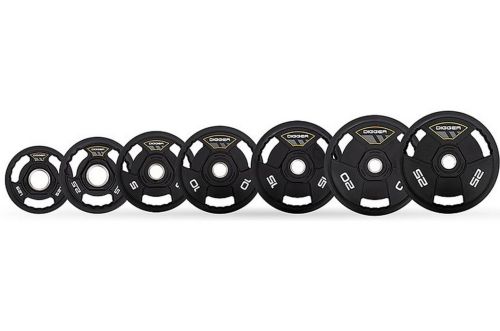 Диск олимпийский полиуретановый 3-х хватовый HASTTINGS Digger HD51C3A