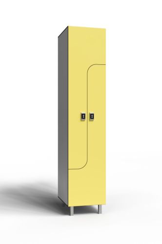 Шкаф для раздевалок HPL пластик Z 2-1 (1 секция) 1900х400х500 мм#7