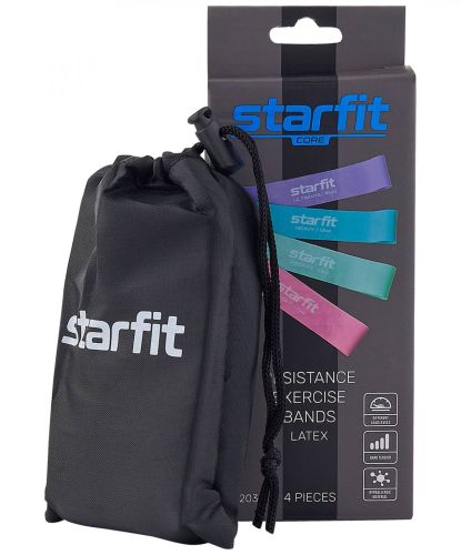 Эспандеры STARFIT ES-203 латекс (4 шт.) неон#4