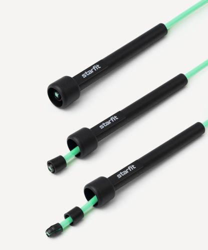 Скакалка STARFIT RP-101 ПВХ с пластиковой ручкой 3м (зеленая)#3