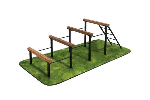 Элемент полосы препятствий Разрушенная лестница#2