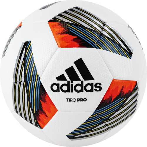 Мяч футбольный ADIDAS Tiro Pro №5 FIFA Pro (ПУ) бело-сине-красный Мяч футбольный ADIDAS Tiro Pro №5 FIFA Pro (ПУ) бело-сине-красный
