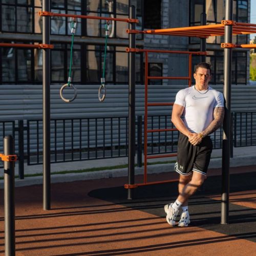 Воркаут Перекладины разноуровневые для подтягивания из виса на высокой перекладине ZAVODSPORTA W212#4