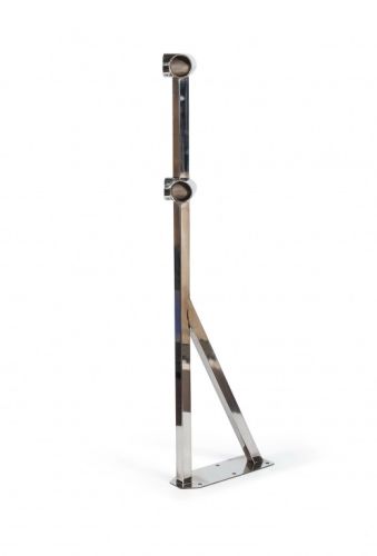 Кронштейн для хореографического (балетного) станка угловой напольный двухрядный (нержавеющая сталь) Кронштейн для хореографического (балетного) станка угловой напольный двухрядный (нержавеющая сталь)