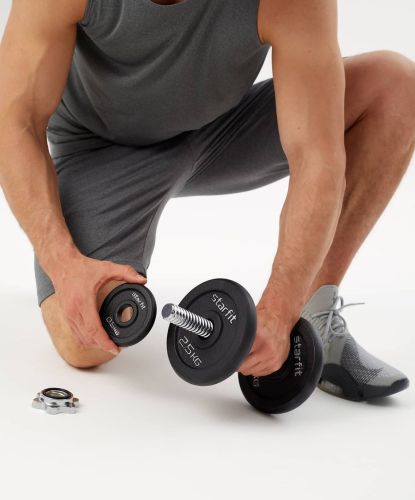 Гантель разборная чугунная STARFIT DB-715 4 кг#8 Гантель разборная чугунная STARFIT DB-715 4 кг#8