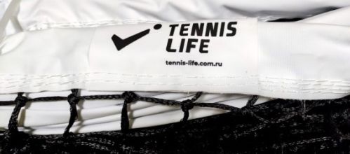 Сетка для большого тенниса TENNIS LIFE TN2-3,5 мм 12,7х1,05 м (двойное плетение) с тросом