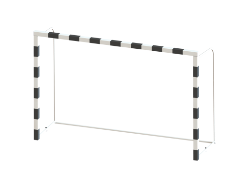 Ворота для мини-футбола/гандбола 3х2м стальные, разборные 80х80мм (разметка пленкой) СТ-310