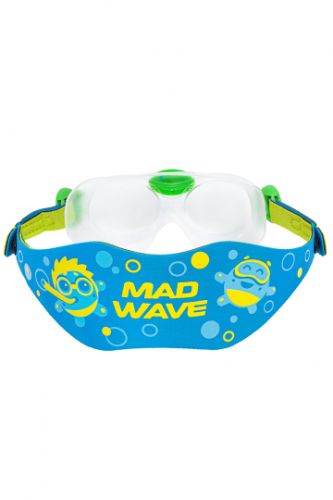 Очки для плавания детские MADWAVE Kids bubble mask (синий)#2