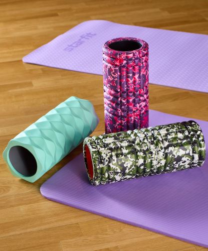 Ролик массажный STARFIT FA-507 EVA/PP 32,5x12,5 cм, (мятный)#5