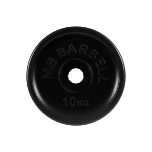Диск обрезиненный евро-классик 10кг, d=51мм (черный) MB Barbell MB-PltBE-10 Диск обрезиненный евро-классик 10кг, d=51мм (черный) MB Barbell MB-PltBE-10