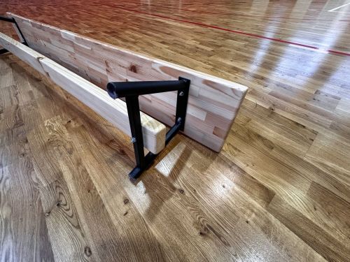 Скамейка гимнастическая "Стандарт" 3500х240х280мм (массив хвои, мет. ножки) СТП-67#5