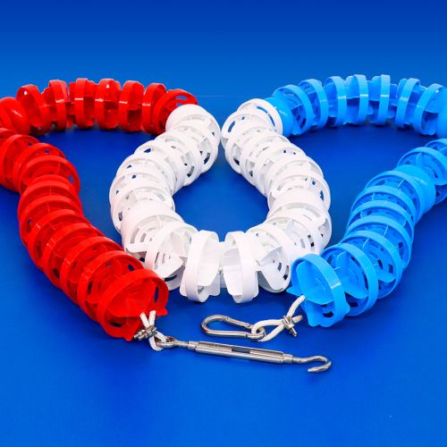 Дорожка разделительная волногасящая 50 м d=150 мм ПРОФИ талреп, трос 51 м (в разборе) Дорожка разделительная волногасящая 50 м d=150 мм ПРОФИ талреп, трос 51 м (в разборе)