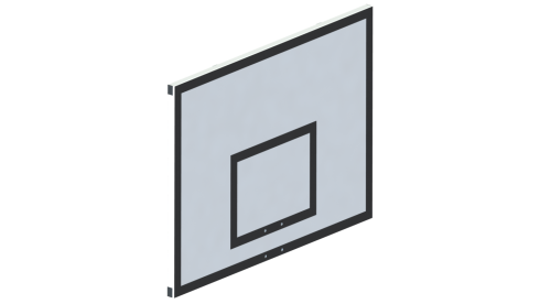 Щит баскетбольный тренировочный 1200х900 из МДФ 12 мм (на раме) СТ-162