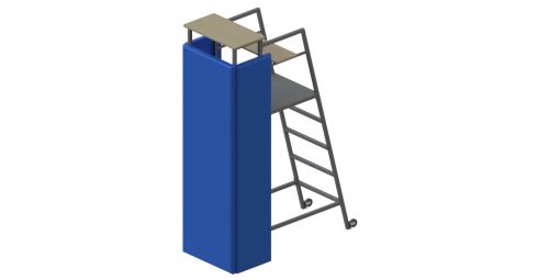 Вышка судейская универсальная, судья в положении сидя (с протектором) СТ-116