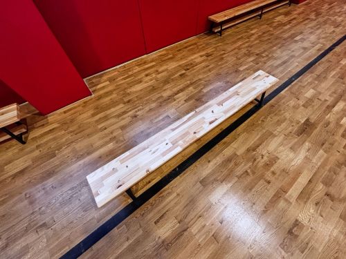 Скамейка гимнастическая "Стандарт" 3500х240х280мм (массив хвои, мет. ножки) СТП-67#3