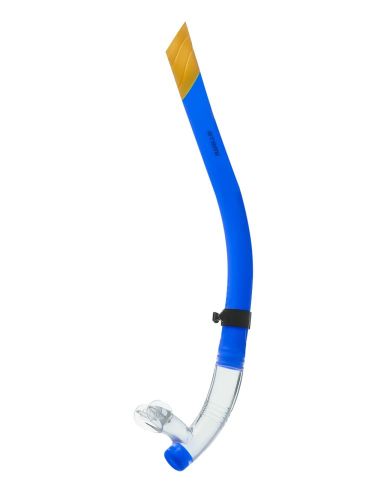 Трубка для плавания ATEMI фронтальная, тренировочная (синяя) M/L Трубка для плавания ATEMI фронтальная, тренировочная (синяя) M/L