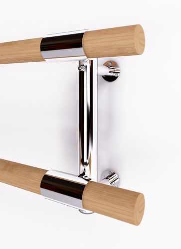 Хореографический (балетный) станок настенный двухрядный 1500 мм М22 (нержавеющая сталь) Хореографический (балетный) станок настенный двухрядный 1500 мм М22 (нержавеющая сталь)