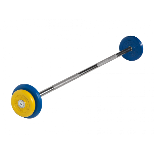 Штанга неразборная 12,5кг цветная MB Barbell MB-BarMW-C12,5