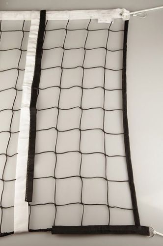 Сетка волейбольная трен. 7,5х1 м d=3,5 мм (оверлок, стропа, черная) с тросом