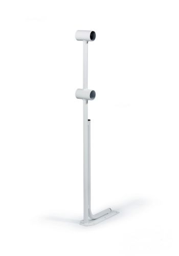 Кронштейн для хореографического (балетного) станка напольный двухрядный (белый) Кронштейн для хореографического (балетного) станка напольный двухрядный (белый)