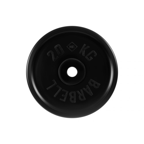 Диск обрезиненный евро-классик 20кг, d=51мм (черный) MB Barbell MB-PltBE-20 Диск обрезиненный евро-классик 20кг, d=51мм (черный) MB Barbell MB-PltBE-20
