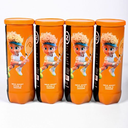 Мяч теннисный NEVA SPORT Orange (3 шт.)#2 Мяч теннисный NEVA SPORT Orange (3 шт.)#2