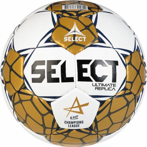 Мяч гандбольный SELECT Ultimate Replica v24 №3 EHF Approved (ПУ) бело-золотистый#2