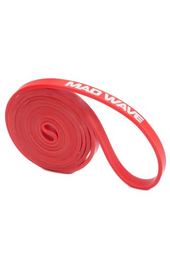 Силовая эластичная лента MADWAVE Long Resistance Band 9,1-15,9 кг (красный)