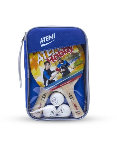 Набор для настольного тенниса ATEMI Hobby SM (2 ракетки+3 мяча*+чехол)