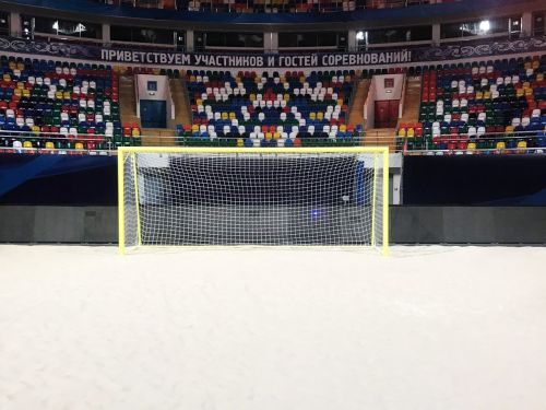 Ворота для пляжного футбола 5,5х2,2 м алюминиевые 100х120 мм стационарные SPORTWERK (SpW-AG-550-1P)#6