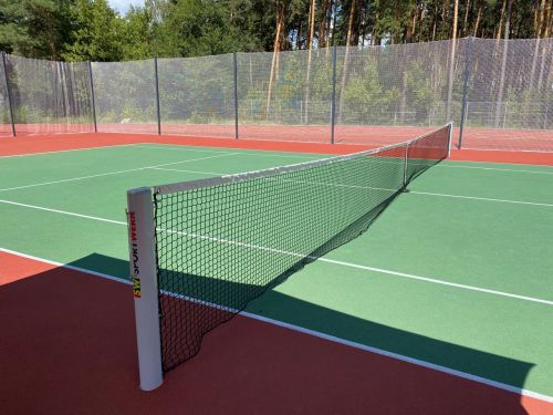 Стойки теннисные стационарные алюминиевые 100х120 мм со стаканами SPORTWERK (SPW-AТ-3)#5