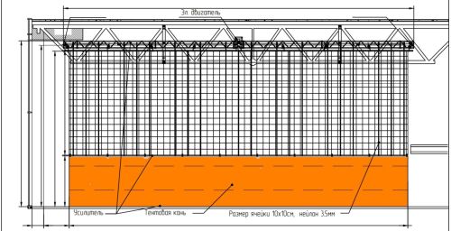 Система деления зала с электроприводом 10-15 м СТ-187#3