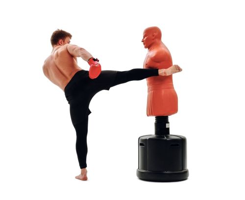 Манекен DFC Boxing Punching Man-Heavy c регулировкой высоты (бежевый)#18