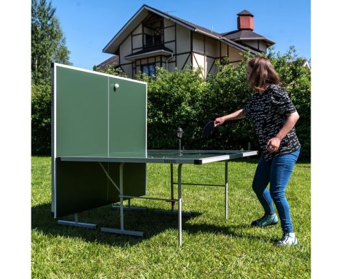 Всепогодный теннисный стол DONIC TORNADO Green (с сеткой)#11 Всепогодный теннисный стол DONIC TORNADO Green (с сеткой)#11