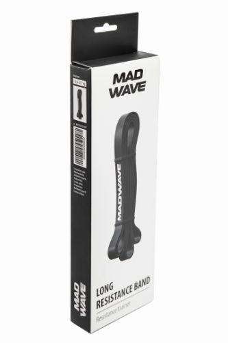 Силовая эластичная лента MADWAVE Long Resistance Band 13,6-22,7 кг (черный)#4 Силовая эластичная лента MADWAVE Long Resistance Band 13,6-22,7 кг (черный)#4