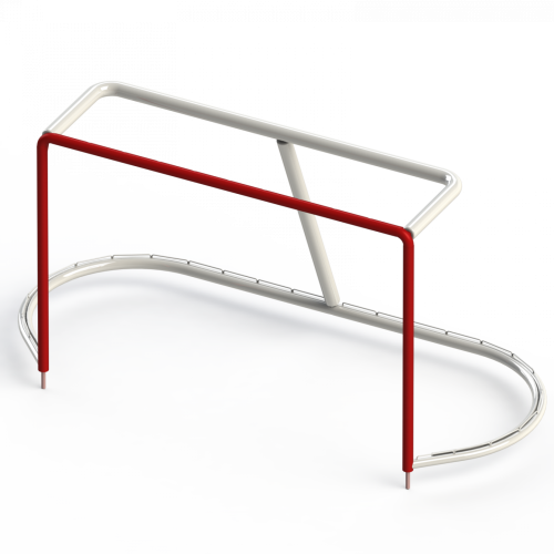 Ворота хоккейные профессиональные (с сеткой d=5 мм, яч.40х40, фиксаторами, отбойниками) СТ-14#3 Ворота хоккейные профессиональные (с сеткой d=5 мм, яч.40х40, фиксаторами, отбойниками) СТ-14#3