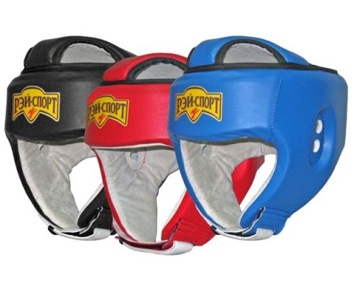 Шлем боксерский с закрытым верхом БОЕЦ-3 (кожа)