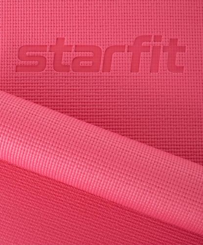 Коврик для йоги и фитнеса STARFIT FM-101 PVC 173x61х0,6 см (розовый)#3 Коврик для йоги и фитнеса STARFIT FM-101 PVC 173x61х0,6 см (розовый)#3