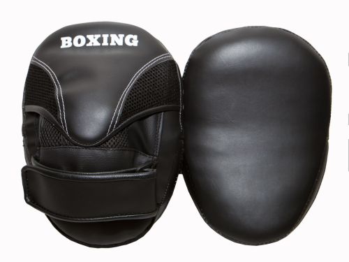 Лапы боксерские изогнутые BOXING ЛПКЭБ 19х23 см